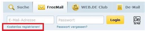 freemail de einloggen.